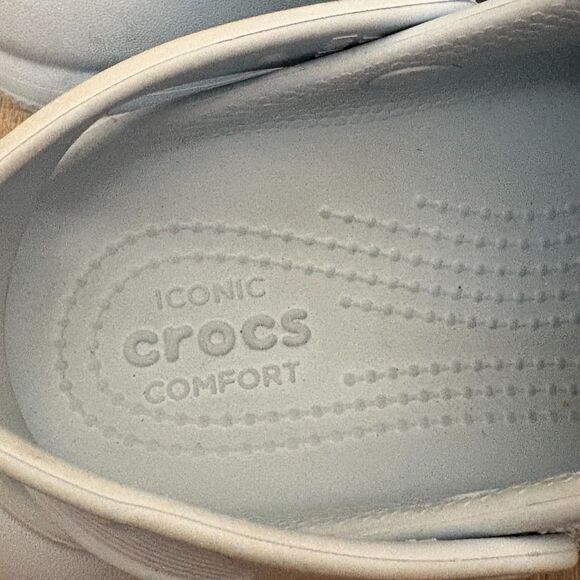 Crocs Classic Crush Clogs Chunky Platform Baby Blue Calcite Womens Size 10 - Picture 7 of 7